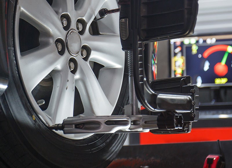 Four-wheel alignment service at Fremont Chrysler Dodge Jeep RAM Cody